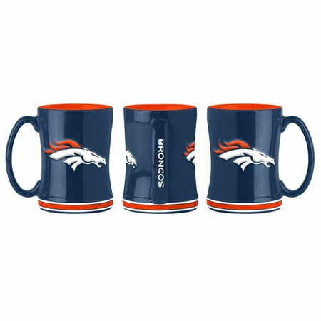 LOGO BRANDS Denver Broncos 14oz Relief Mug 610-C14RM